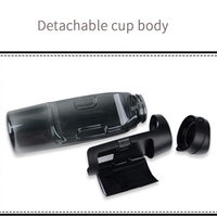 Sticla Sport cu Compartiment Card Bani Chei, 750 mp, Neo Bottle Black