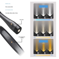 Lumina pentru citit, JENUOS®, 3 moduri de lumina, 4 surse LED, bratul flexibil, incarcare USB