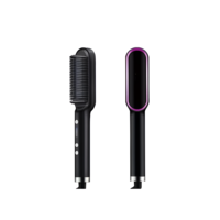 Perie electrica Neo™ profesionala pentru indreptat parul, pieptene pentru indreptat barba, coafat, negru