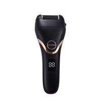 Pila electrica cu afisaj digital pentru picioare, cu lanterna, cu kit profesional 22 in 1, reincarcabila USB, rezistent la apa, aparat electric pentru indepartarea calusuri cu 3 capete role 2 viteze