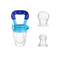 Suzeta cu compartiment pentru fructe si alte alimente fara BPA culoare albastru