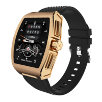 Ceas Smartwatch Neo™ Smart Wear Premium, Auriu, Display IPS, Calorii, Puls, Tensiune Arteriala, Saturatie Oxigen Din Sange, Impermeabil