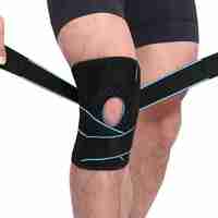 Aparatoare pentru genunchi Neo™, cu Bretele, ajustabila, 46 cm, Neagra