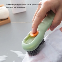 Perie de Curatare Multifunctionala Neo™ Cleany® cu recipient si pulverizator de sapun, 17 cm lungime, verde