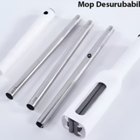 Mop Modern, Stoarcere Automata Rapida, Super absorbant, Curatenie Eficienta, Fara Efort, Design Ergonomic, Durabil, 126x32x5 cm, Alb, Neo™