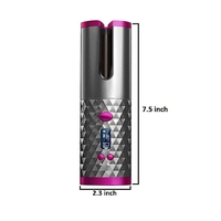 Ondulator Automat fara fir Wireless, Neo™ Ciuff®, cu 2 clame de par, un pieptan, 6 trepte de temperatura si afisaj LCD, 150 - 200 °C, baterie incorporata, Incarcare USB, Antracit-Roz