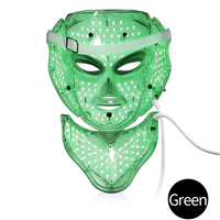 Masca LED Cosmetica Tratament Fotoni Fata si Gat, Neo™ Beauty, Anti-imbatranire, Anti-Acnee, Functie de Lifting, 7 Culori LED, Tratament non invaziv, Alba