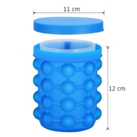 Frapiera Pentru Racirea Bauturilor, Neo™ Ice-Ice-Baby®, din Silicon Fara BPA, 120 De Cuburi, 11x11x12cm, Albastru