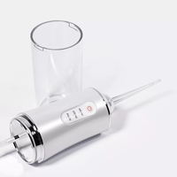 Irigator bucal si oral profesional PPS Pulse® Neo™, 140 PSI, Functie masaj, rotatie 360°, portabil, 4 moduri, acumulator 1400mAh, 4 duze incluse, 220 ml, alb