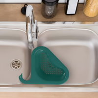 Cosulet de Scurgere Neo™ pentru Chiuveta, Forma de Lebada, Prindere de Baterie, Verde