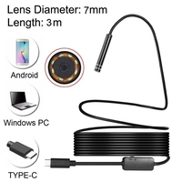 Cablu flexibil impermeabil video endoscop cu USB Neo™ Visiony® de 5m lungime, diametru camerei pe cablu 5,5mm si lumina LED + Lanterna