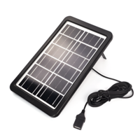 Panou Solar Portabil 3W, 6V, IP67, Negru, Neo™