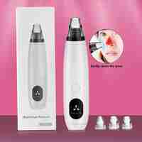 Aparat indepartat puncte negre, Neo™ Premium, cu vacuum, 3 capete, Puteri ajustabile, Ingrijire faciala, Curatare faciala, Acnee, cu Baterii, Alb