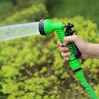 Furtun de Udat Gradina Extensibil, cu 7 Functii, cu Pistol de Udat, 60 metri, Conectori Inclusi, Verde, Neo™