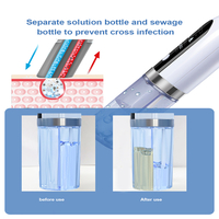 Aparat de Hidro Dermabraziune Neo™ Hidra Premium, pentru hidratare si curatare, indepartare puncte negre, incarcare USB, 3 moduri, 6 capete, Alb