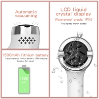 Set Aparat Profesional pentru indepartare bataturi Calus EAR Neo™ Foot Polisher Vacuum, cu aspirator, inlatura si pielea uscata, display digital, LED, incarcare USB, 2 role, 2700 rpm, C6497, Alb