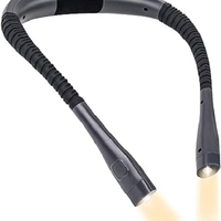 Lumina pentru citit, JENUOS®, 3 moduri de lumina, 4 surse LED, bratul flexibil, incarcare USB