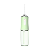 Irigator bucal si oral profesional PPS Pulse® Neo™, 140 PSI, Functie masaj, rotatie 360°, portabil, 4 moduri, acumulator 1400mAh, 4 duze incluse, 220 ml, verde