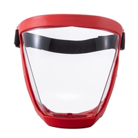 Viziera profesionala protectie faciala, Neo PRO, etansa, transparenta, usoara, dezinfectabila, reutilizabila, Rosu