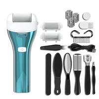 Set Aparat indepartare bataturi si piele uscata Calus Neo™ Foot Polisher v623 MAT, cu display digital, iluminare LED, incarcare USB, capat suplimentar si 3 role microminerale, 3900 rpm, Verde