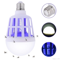 Bec LED Anti tantari muste fluturi Neo™ Mosquito Killer Lamp®, cu lumina alba naturala puternica 15W E27 Bec 2 in1 Cu Lampa UV Impotriva insectelor