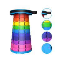 Scaun Telescopic Neo™ Portabil, universal, sustine 150 kg, ABS, Multicolor