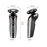 Aparat de ras electric 7 Capete, cu maner lung, Neo™ Blade 3D Samurai®, functie de trimmer, multifunctional, fara fir, incarcare USB, rezistent la apa, 3 lame independente, usor de curatat, sistem 7 in 1, Black-Silver