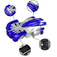 Masina de jucarie Neo™ cu telecomanda Wall Climber, merge pe pereti, albastru/argintiu