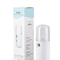Spray Hidratare Faciala,Nano Ⅱ®,Igienizare, Curatare Ten, Abur Rece, Incarcare USB,30 ml, Alb