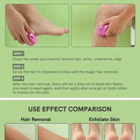 Epilator, dispozitiv de epilare prin frecare, pentru indepartarea parului si exfoliere, reutilizabil, ideal si pentru talpi