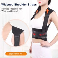 Aparatoare Profesionala cu 111 magneti Neo™ Premium®, tip Corset pentru spate si coloana, unisex, dimensiune reglabila, Negru