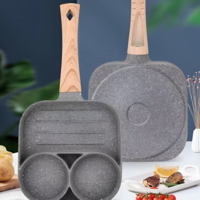 Tigaie Antiaderenta NEO™ cu 2 Compartimente si Grill, din Aliaj de Aluminiu