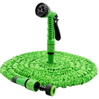 Furtun de Udat Gradina Extensibil, cu 7 Functii, cu Pistol de Udat, 60 metri, Conectori Inclusi, Verde, Neo™