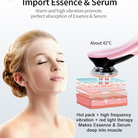 Aparat Profesional tratament facial si intinerirea pielii 5 in 1, Neo™ Skin®, Mezoterapie, LED, Lifting, Anti Rid, vibratii EMS, Microcurent, Masaj facial, Roz