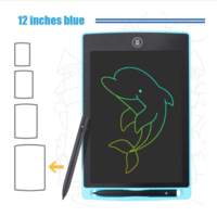 Tableta Digitala Color 12 inch, de Scris si Desenat cu Ecran LCD, pentru Copii, 29 cm, Albastru, Neo™