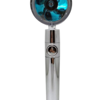 Para cap de dus, cu elice, conexiune 1/2” albastru
