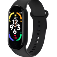 Bratara Fitness M7, Rezistenta la Apa IP67, Ecran Tactil, Notificari SMS/Apeluri, Pedometru, Ceas cu Alarma, Monitorizare Somn, Negru