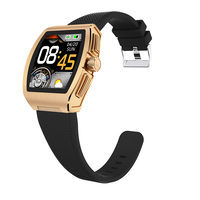 Ceas Smartwatch Neo™ Smart Wear Premium, Auriu, Display IPS, Calorii, Puls, Tensiune Arteriala, Saturatie Oxigen Din Sange, Impermeabil