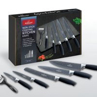 Set de cutite din 6 piese NEO™ BH-5258, Lama din Granit, Maner Soft Touch