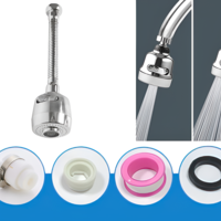 Aerator Neo™, Prelungitor, Rotire 360, 2 Moduri de Pulverizare, 18.5 CM, Argintiu
