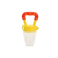 Suzeta cu compartiment pentru fructe si legume, Neo™ BbyBoom®, Silicon, fara BPA, Galben/Rosu