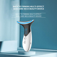 Dispozitiv de Lifting si Rejuvenare Faciala 3 in 1 Neo Premium, cu functii multiple, curatare, masaj antirid, inchidere pori, Silver Blue