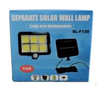 Lampa Solara cu Senzor de Miscare si Panou Detasabil, Negru, Compacta, Rezistenta la Apa, Neo™