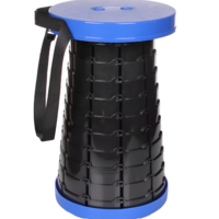 Scaun Telescopic Neo™ Portabil, universal, sustine 150 kg, ABS, Negru