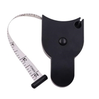 Ruleta de croitorie Neo™, F150, Auto-strangere, Lungime de pana la 150 cm/60 inch, Stift de blocare, Negru