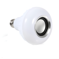 Bec Inteligent cu Difuzor, 12W, E27, Bluetooth, Controlabil prin Aplicatie Android/iOS, LED RGBW si Adaptor de Priza 220V, Neo™