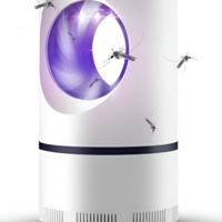 Aparat electric cu Lampa UV Anti-tantari Neo™, pentru interior, ventilator cu aspiratie prin fotocataliza, Alimentare USB, alb
