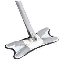 Mop cu Burete Neo™ din Fibre cu Stoarcere, Tip X, Plat, Gri
