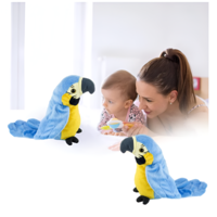 Jucarie de Plus Interactiva Neo™, Papagal Vorbitor, Albastru