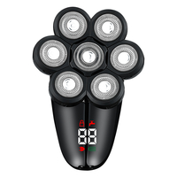 Aparat de ras electric 7D, Neo™ 7 Blade Samurai®, multifunctional, fara fir, incarcare USB, 100% rezistent la apa, 7 lame independente, usor de curatat, sistem 7 in 1, Negru